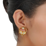 Gold Plated Barsaat Kundan Pearl Necklace Set