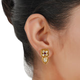 Gold Plated Barsaat Kundan Necklace Set