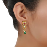 Gold Plated Barsaat Kundan Necklace Set
