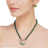 Kanchan Kundan Peacock Necklace Set