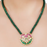 Kanchan Kundan Peacock Necklace Set