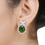 HEERA ZIRCON GREEN PENDANT SET