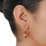 Gold Plated Barsaat Ruby Set