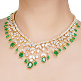 HEERA GREEN PAN NECKLACE SET