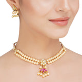 Kanchan Kundan Round Necklace Set