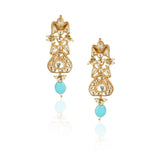 Gold Plated Vivaah Turquoise Kundan Necklace Set