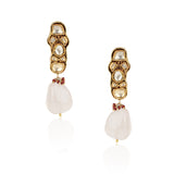Gold Plated Vivaah Rose Quartz Kundan Choker Set