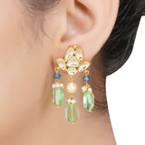 Kanchan Kundan Round Flower Necklace Set