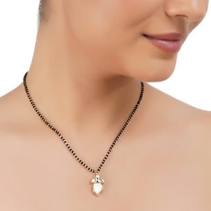 Gold Plated Kundan Mangalsutra