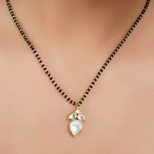 Gold Plated Kundan Mangalsutra