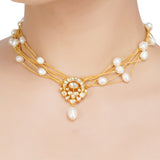 Kanchan Kundan Pearl  Necklace Set