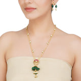 Kanchan  Kundan Green  Necklace Set