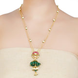 Kanchan  Kundan Green  Necklace Set