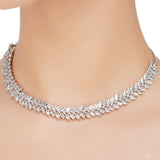 HEERA SILVER PAN NECKLACE SET