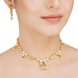 Kanchan Kundan Sheel Tarr Moti Necklace Set