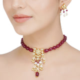 Kanchan Kundan Round Necklace Set