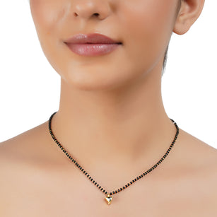 Gold Plated Kundan Tricon Mangalsutra