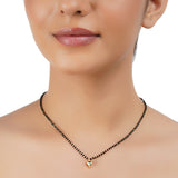 Gold Plated Kundan Tricon Mangalsutra