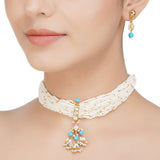 Kanchan Kundan Patti Pearl Necklace Set