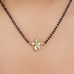 Gold Plated Kundan Element Mangalsutra