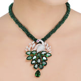 HEERA GREEN PAN PENDANT SET