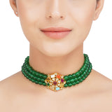 Kanchan Pearl Round Choker Necklace
