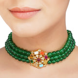Kanchan Pearl Round Choker Necklace