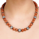 DOR MOON ZIRCON NECKLACE