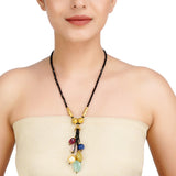 DOR TASSEL BLACK NECKLACE