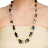 DOR SMOKEY PEARL CHAIN NECKLACE