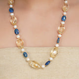 DOR GOLD PLATED BEADS NECKLACE