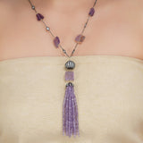 DOR AMETHYST GOLD PLATED NECKLACE