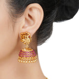 Kanchan Red Stone Necklace Set