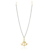 Gold Plated Kundan Flower Mangalsutra