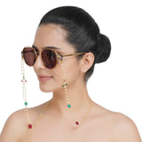 NAYAN GREEN RED PEARL ACCESSORIES