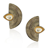 Gold & Silver Plated Leela Kundan Heritage Artisanal  Necklace Set