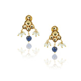 Gold Plated Barsaat Kundan Lapiz Choker Set