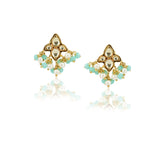 Gold Plated Barsaat Chrysoprase Kundan Choker Set