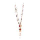 Gold Plated Barsaat Kundan Coral String Set