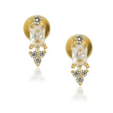 Gold Plated Barsaat Zircon Quatrafoil Necklace Set