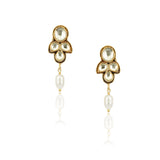 Gold Plated Barsaat Kundan Pearl Necklace Set