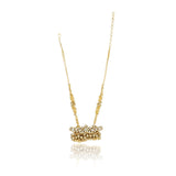 Gold Plated Barsaat Kundan Ghungroo Necklace Set