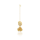 Gold Plated Barsaat Kundan Ghungroo Necklace Set