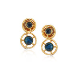 Gold Plated Barsaat Blue Necklace Set