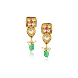 Gold Plated Barsaat Kundan Necklace Set