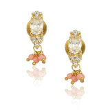 Gold Plated Barsaat Zircon Lotus Coral Choker Set