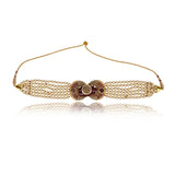 Gold & Silver Plated Barsaat Zircon Ruby Pearl Choker Set