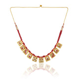 Gold Plated Barsaat Kundan Necklace Set