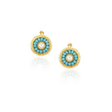 Gold Plated Kundal Blue Earcuff Pair