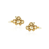 Gold Plated Kundal Kundan Earcuff Pair
